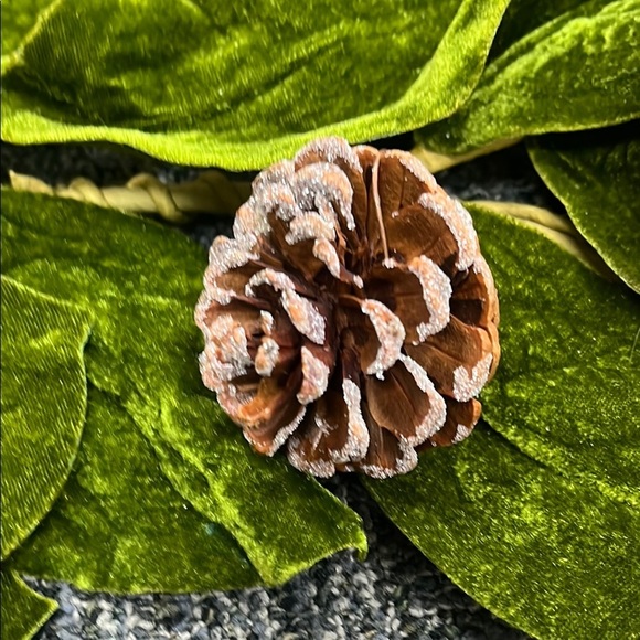 Green Leaf and Pinecone Wreath - Picture 3 of 5